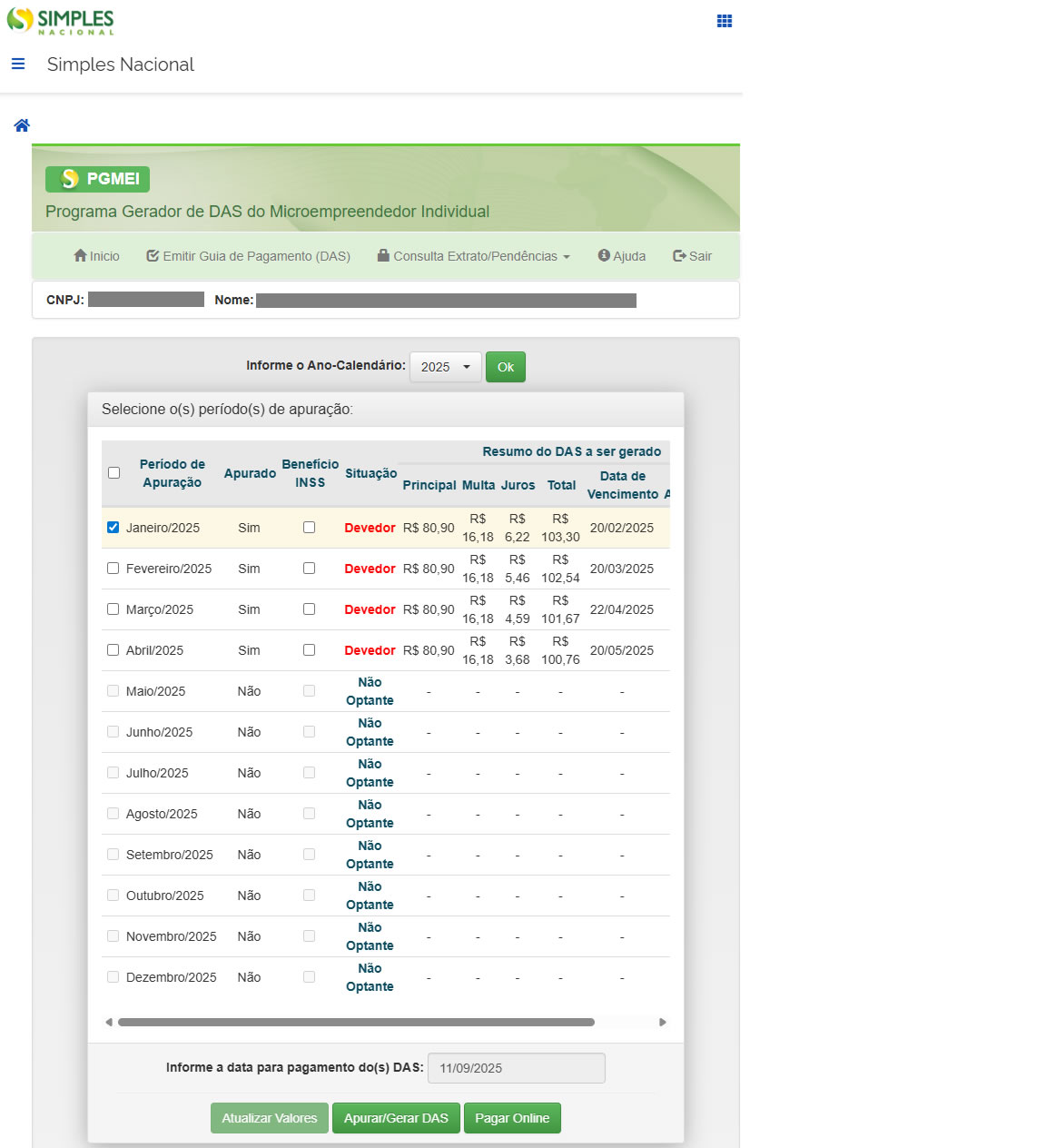 Cartão de crédito é uma nova opção de pagamento do DAS para o MEI
