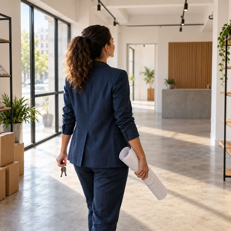 Empreendedora iniciando a abertura de uma empresa em Jundiaí e região