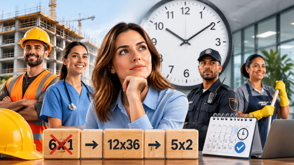 fim da escala 6x1 e escala 12x36