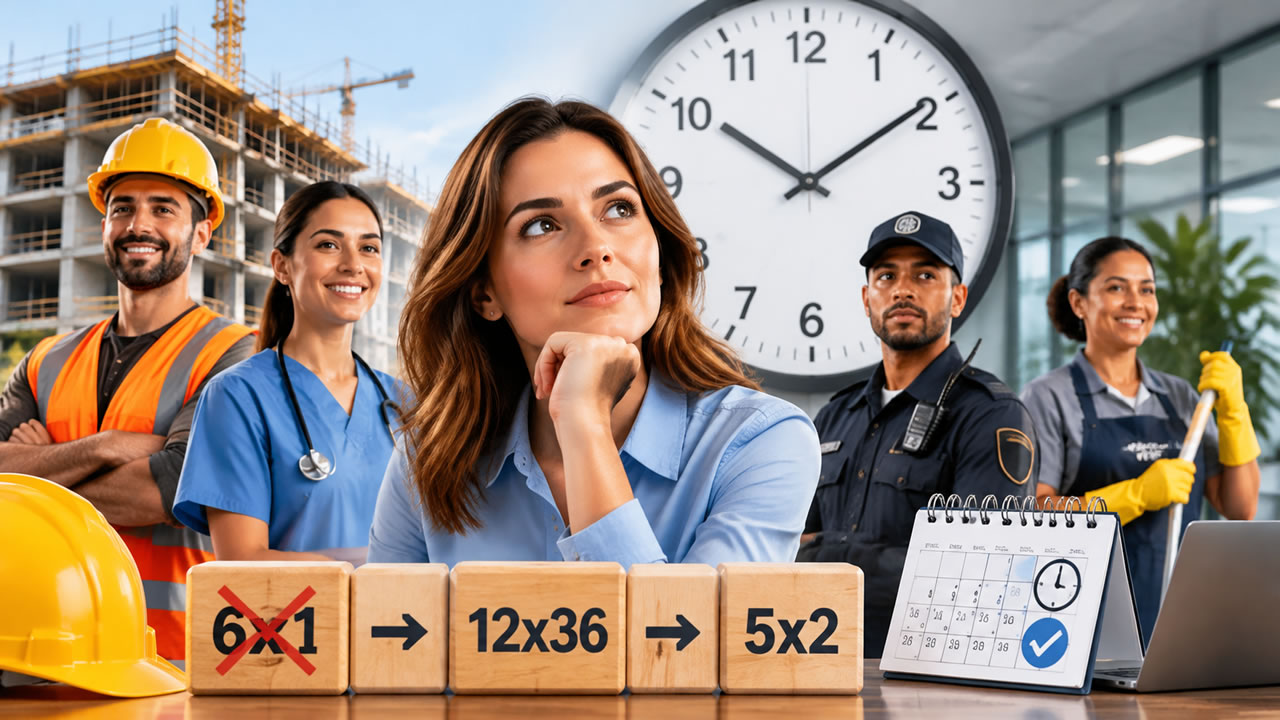 fim da escala 6x1 e escala 12x36